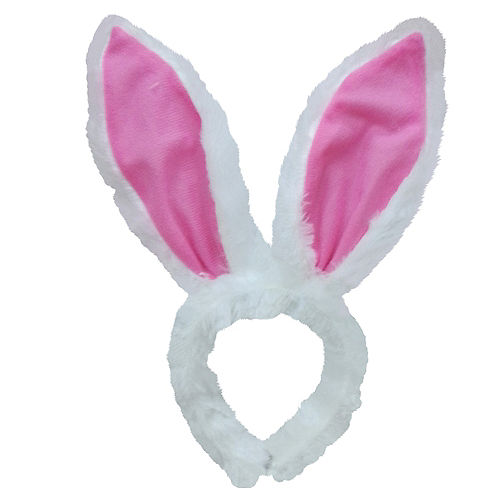 Nav Item for Bright Pink Bunny Ears Headband Image #1