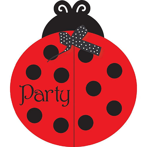 Fancy Ladybug Invitations 8ct Image #1