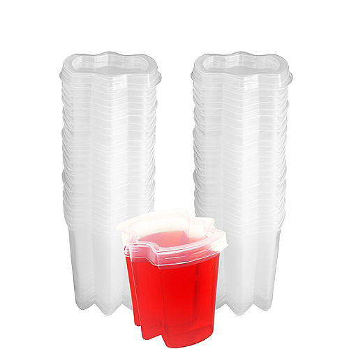 Nav Item for CLEAR Plastic Ez-Squeeze Jelly Shot Cups with Lids 50ct Image #1
