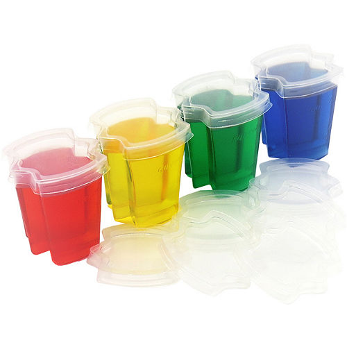Nav Item for CLEAR Plastic Ez-Squeeze Jelly Shot Cups with Lids 50ct Image #2