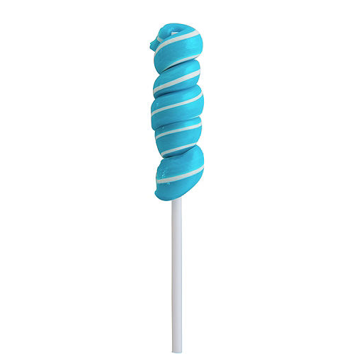 Caribbean Blue Twisty Lollipops 20pc Image #2