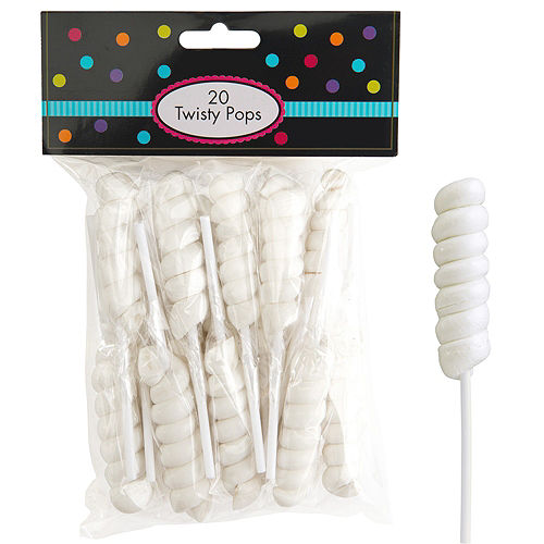 Nav Item for White Twisty Lollipops 20pc Image #1