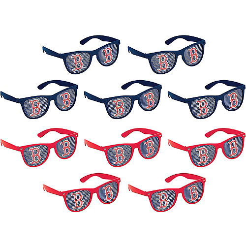 Boston Red Sox Printed Glasses 10ct Image #1