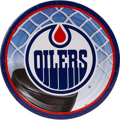 Nav Item for Edmonton Oilers Lunch Plates 8ct Image #1