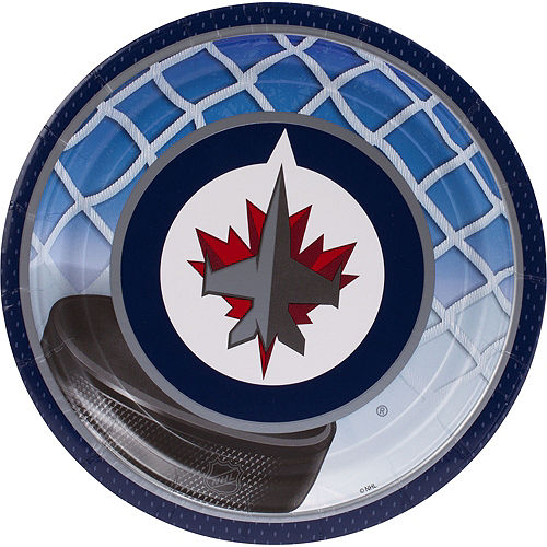 Nav Item for Winnipeg Jets Lunch Plates 8ct Image #1