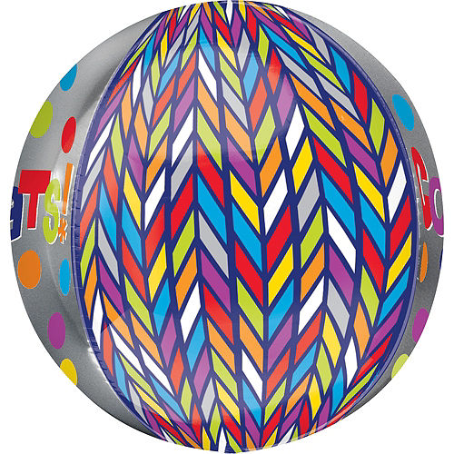 Nav Item for Orbz Dotty Geometric Congrats Balloon, 16in Image #2