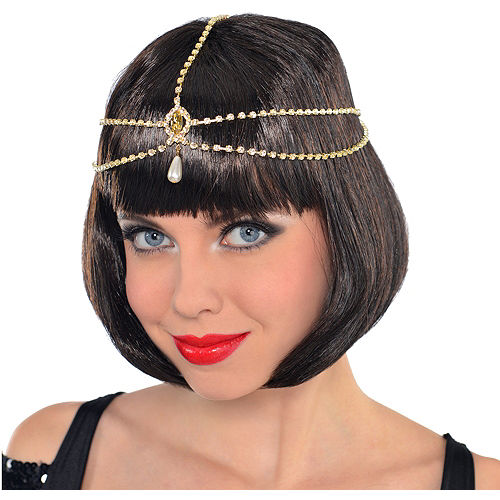 Nav Item for Roaring '20s Head Chain Hair Jewelry Image #1