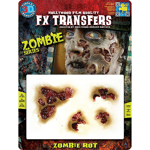 Zombie Rot Wound Prosthetics 4ct- Tinsley Transfers Image #2