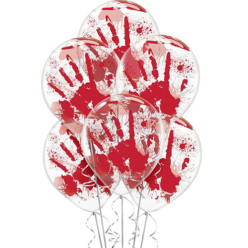 Blood Splatter Balloons 6ct Image #1