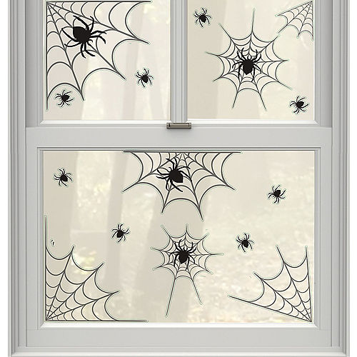 Nav Item for Spider Webs Cling Decals 14ct Image #1