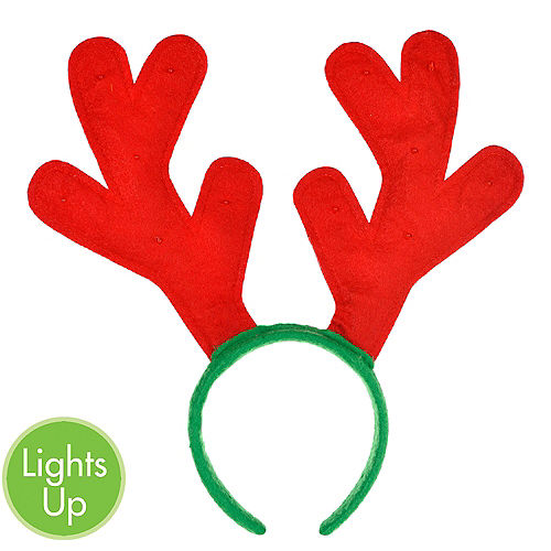 Light-Up Reindeer Antlers Headband Image #1