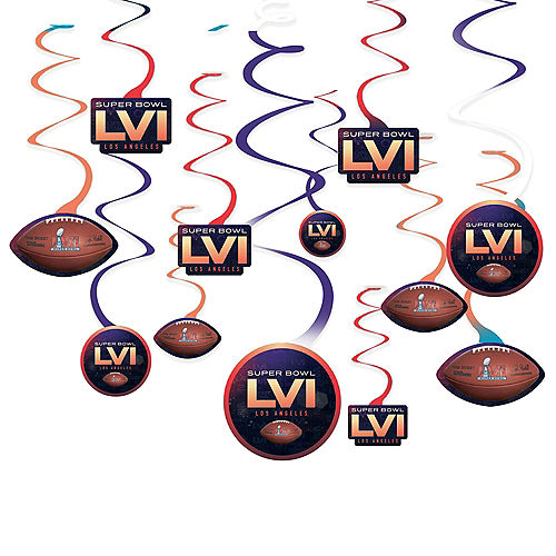 Nav Item for Super Bowl Swirl Decorations, 12ct Image #1