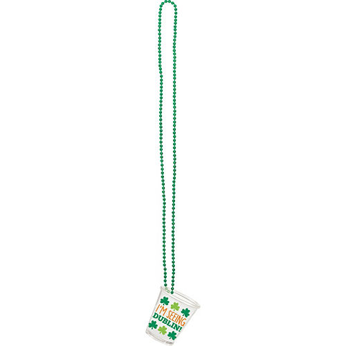 St. Patrick's Day Shot Glass Necklaces 4ct Image #2
