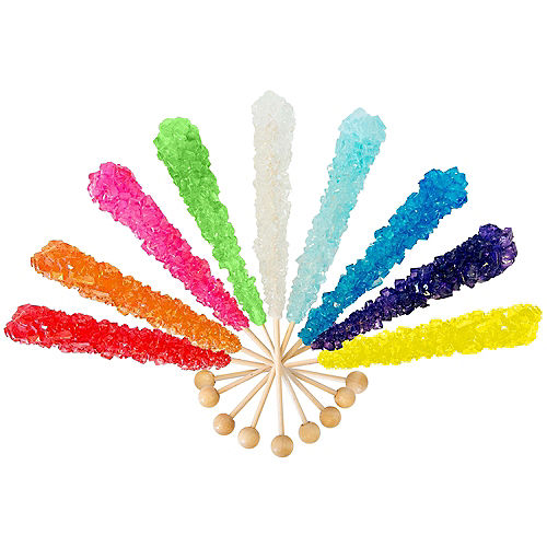 Rainbow Rock Candy Sticks, 18ct Image #2