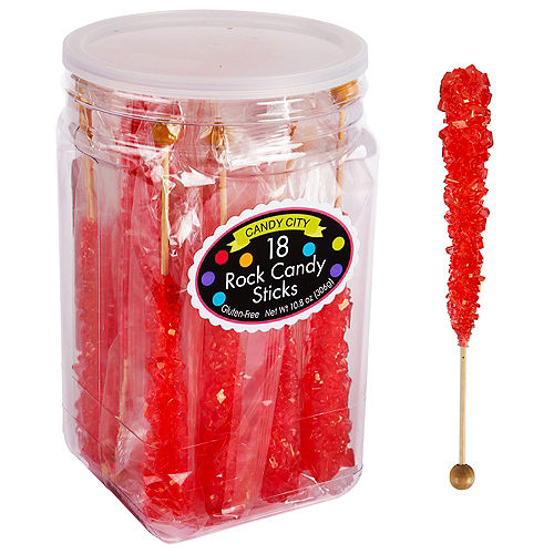 Red Rock Candy Sticks, 18ct Image #1