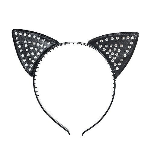 Nav Item for Rhinestone Cat Ears Headband Image #1