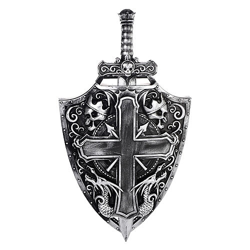Medieval Crusader Shield & Sword Image #1