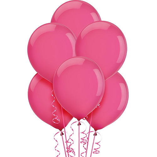 Nav Item for Bright Pink Balloons 15ct, 12in Image #1
