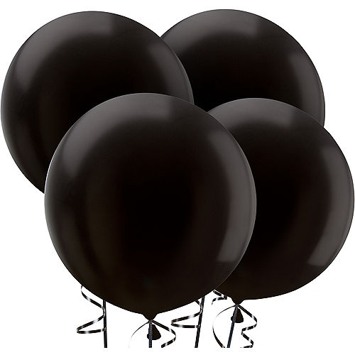 Black Balloons 4ct, 24in Image #1