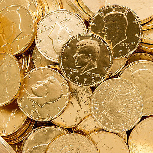 Gold Chocolate Coins 72pc Image #2
