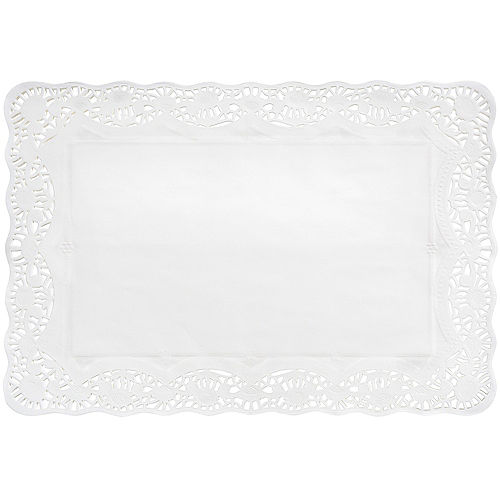 White Paper Placemat Doilies 9ct Image #1