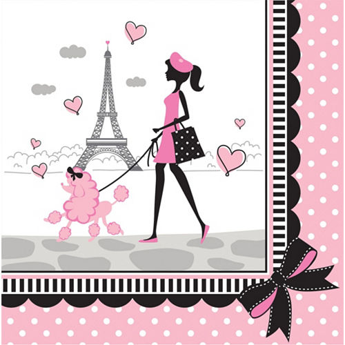 Pink Paris Basic Party Kit for 8 Guests Image #5