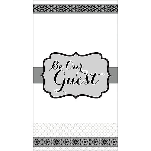 Nav Item for Silver Be Our Guest Premium Guest Towels 16ct Image #1