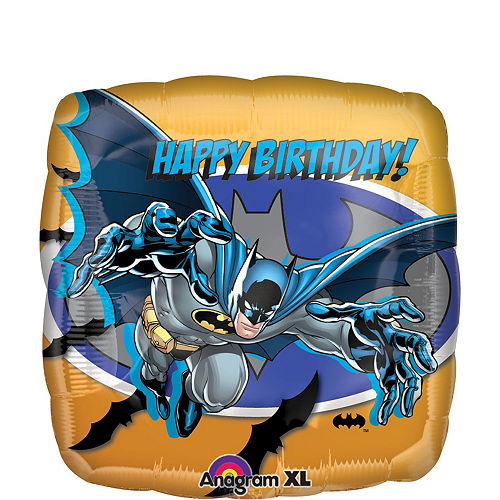 Batman 2nd Birthday Balloon Bouquet 5pc Image #2