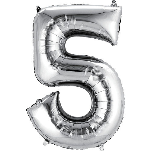 Nav Item for Frozen 5th Birthday Balloon Bouquet 5pc Image #3
