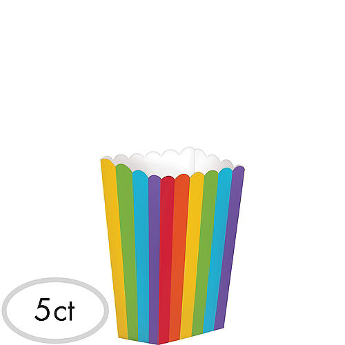 Nav Item for Mini Rainbow Popcorn Treat Boxes 5ct Image #1
