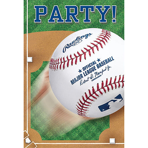 MLB Baseball Invitations, 8ct Image #1