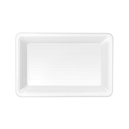 Nav Item for Medium White Plastic Rectangular Platter Image #1