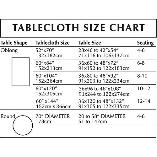 Black Fabric Tablecloth 60in X 84in, Round Black Tablecloth