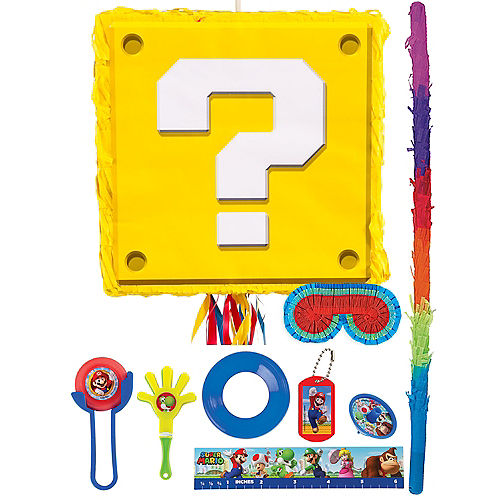 Nav Item for Question Block Pinata Kit with Favors - Super Mario Image #1