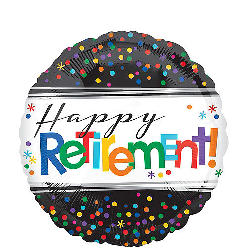 Happy Retirement Celebration Balloon 17in Image #1