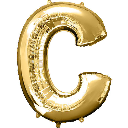 Nav Item for 34in Gold Letter Balloon (C) Image #1