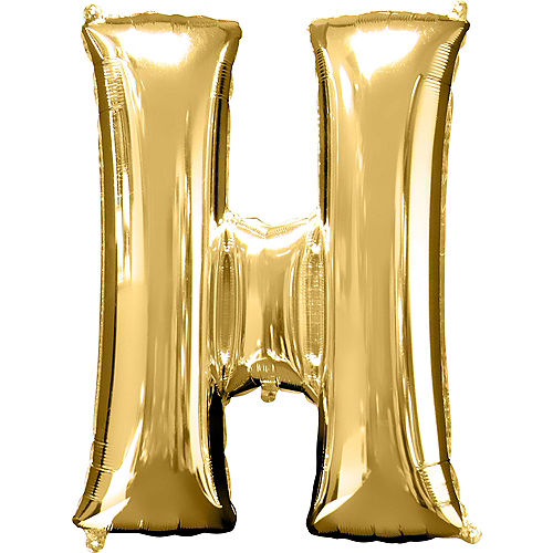 34in Gold Letter Balloon (H) Image #1