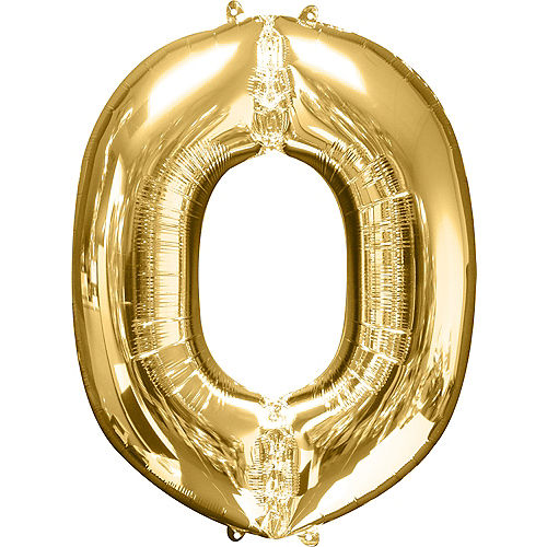 34in Gold Letter Balloon (O) Image #1
