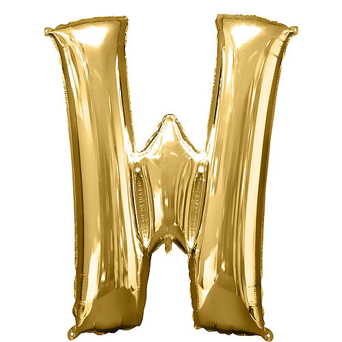 34in Gold Letter Balloon (W) Image #1