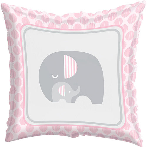 Pink Baby Elephant Balloon, 18in Image #1