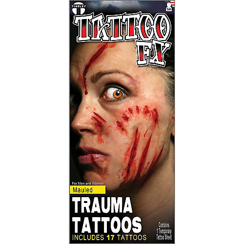 Nav Item for Mauled Trauma Tattoos, 1 Sheet Image #1