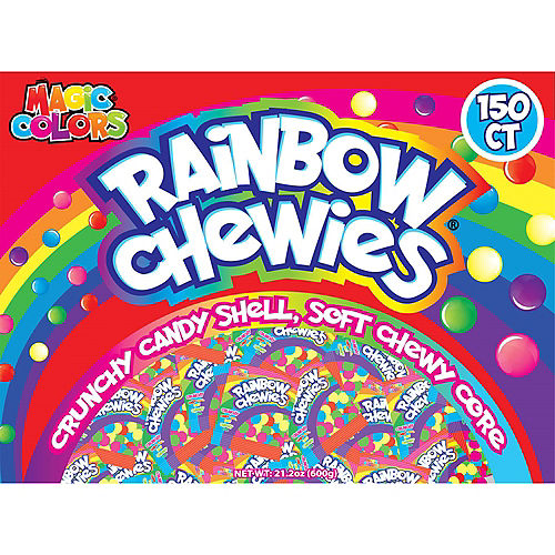 Rainbow Chewies Candy Pouches 150ct Image #1