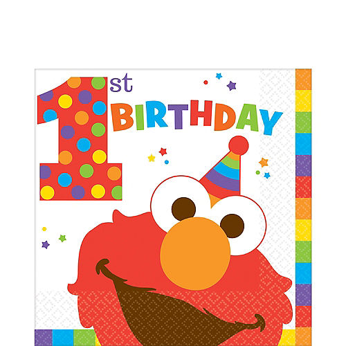 Nav Item for 1st Birthday Elmo Lunch Napkins 16ct Image #1
