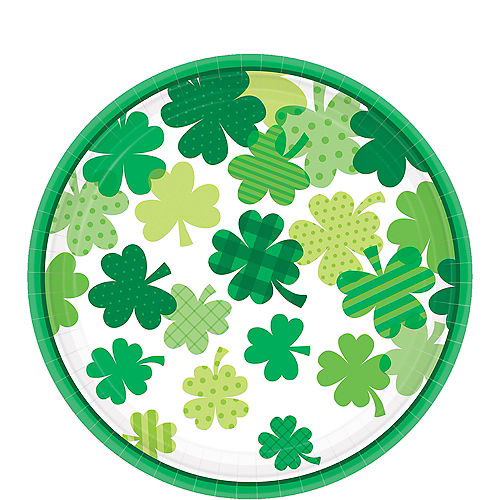 Nav Item for Blooming Shamrock Lunch Plates 18ct Image #1