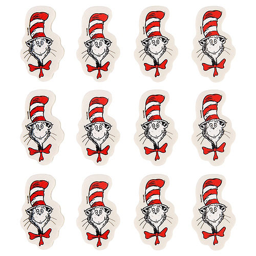 Nav Item for Cat in the Hat Erasers 12ct - Dr. Seuss Image #1