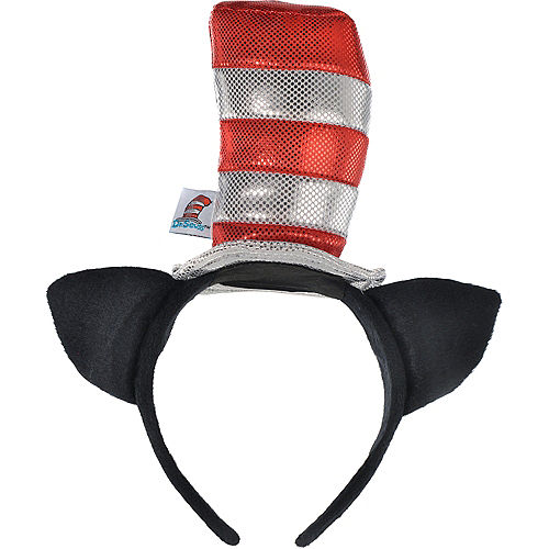 Nav Item for Cat in the Hat Cat Ears Headband - Dr. Seuss Image #2