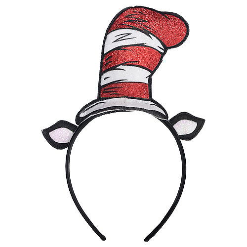 Glitter Cat in the Hat Cat Ears Headband - Dr. Seuss Image #1