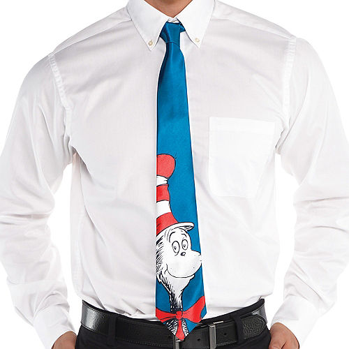 Nav Item for Adult Cat in the Hat Tie - Dr. Seuss Image #2