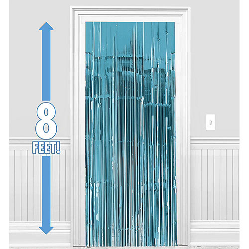 Nav Item for Caribbean Blue Fringe Doorway Curtain Image #1