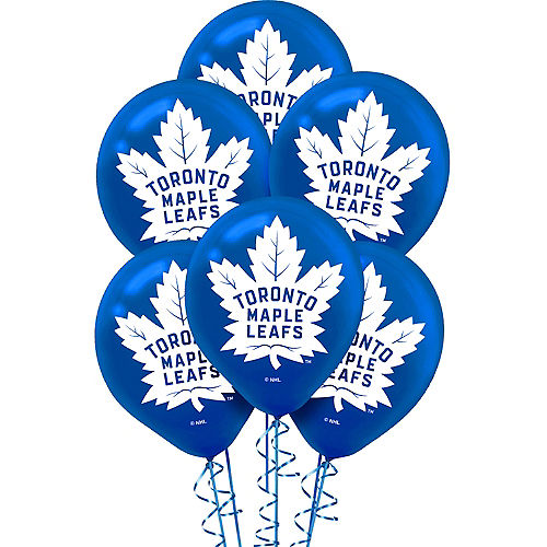 Nav Item for Toronto Maple Leafs Balloons 6ct Image #1